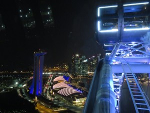 シンガポールフライヤーの夜景その１