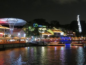 シンガポールのクラークキーの夜景