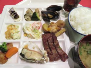 広島市観光のグランドプリンスホテルの夕食