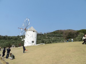 小豆島のオリーブ公園の風車