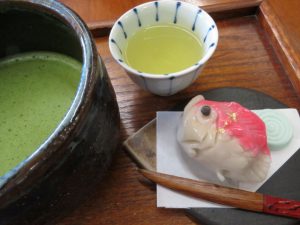 島根の松江のきはるの抹茶和菓子セット