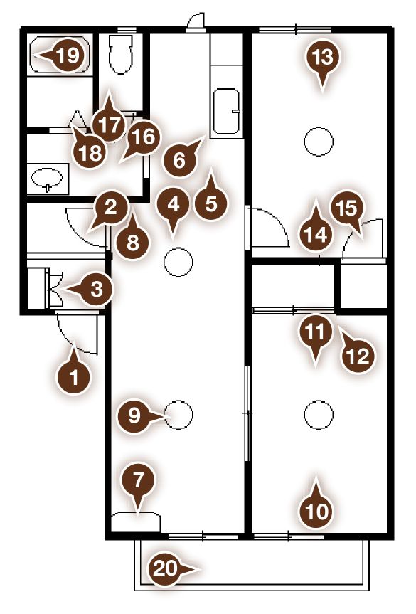 説明画像：コスモクリアD202（2LDK）