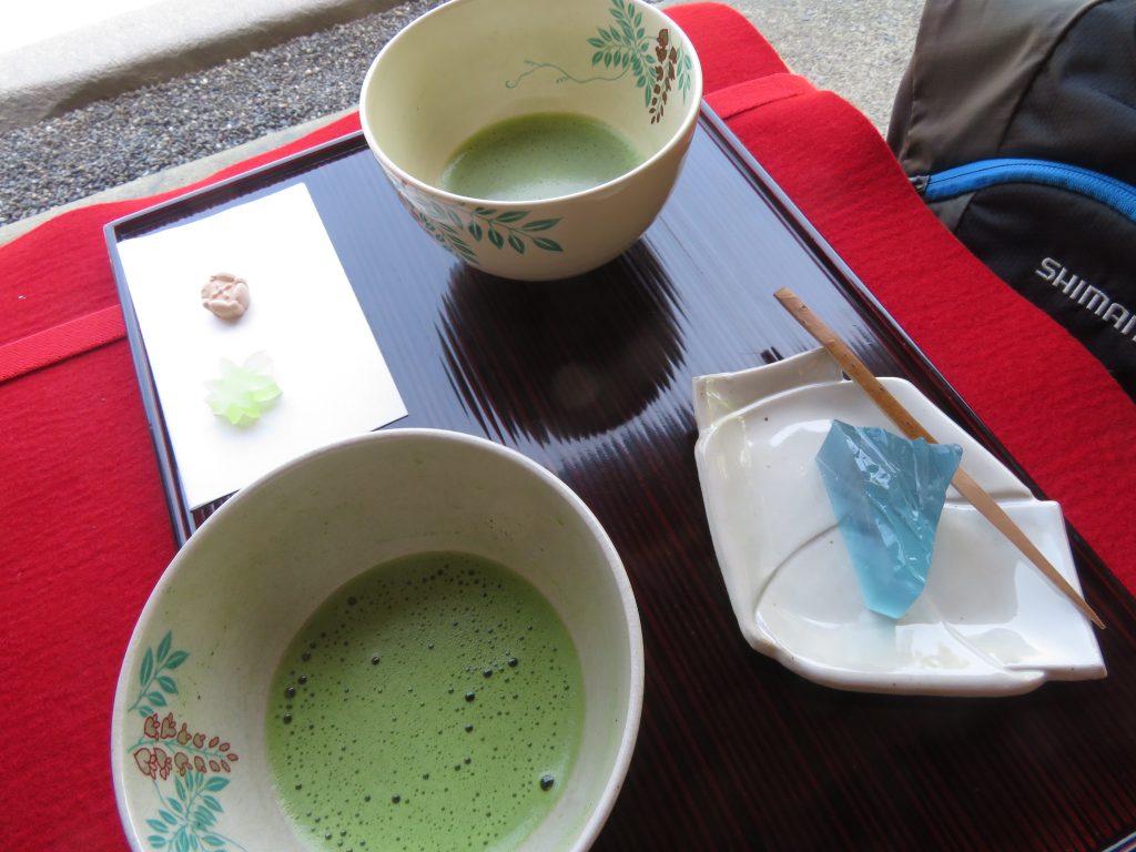 熱海のＭＯＡ美術館の抹茶と和菓子