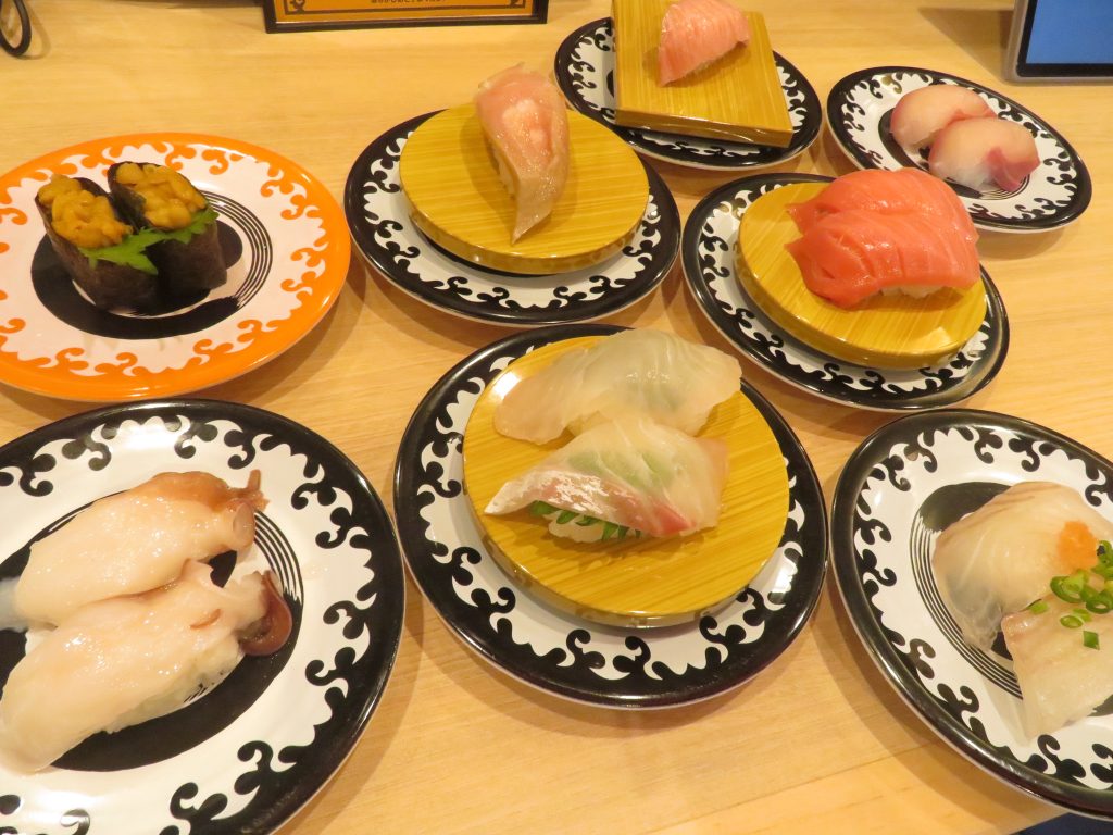 びやびや寿司の真鯛等