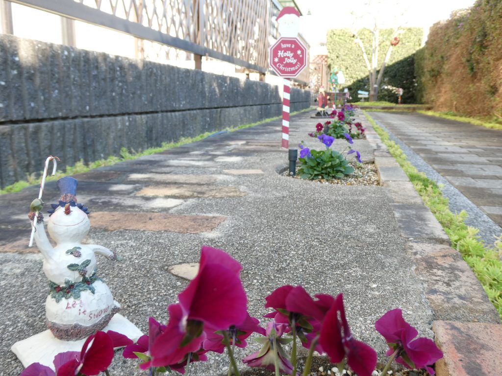 花壇2025クリスマス装飾2