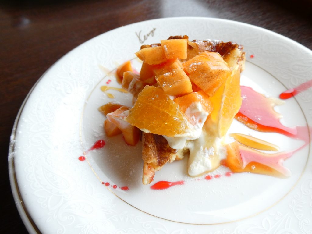 ブランチのワッフル